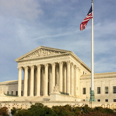 Above the Supreme Court, Washington DC